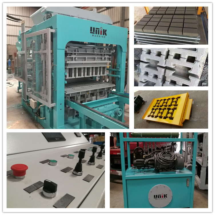 Cement block making machine